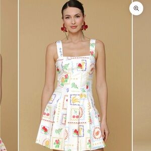 Avec Les Filles Colorful Patchwork Mini Dress